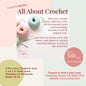 Class info on All About Crochet Basics. Start your crochet journey right here. 