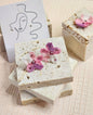 A pair of Sakura with Swarovski Crystals Micro-crochet Earrings