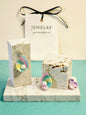 Seashell with Baroque Pearl micro-crochet Earrings